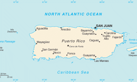 Mapa Puerto Rico