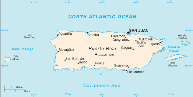 Mapa Puerto Rico