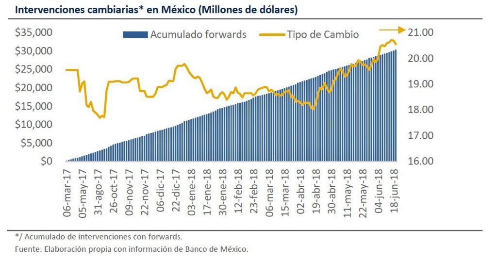 Intervenciones en el mercado cambiario. Revista Fortuna