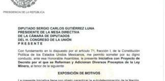 Iniciativa enviada por el presidente López Obrador para reformar Ley Minera y proteger las reservas de litio