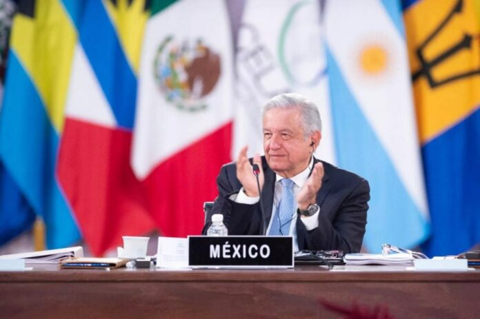 reunión virtual del presidente Andrés Manuel López Obrador con líderes de América Latina y el Caribe para enfrentar juntos el fenómeno de la inflación.