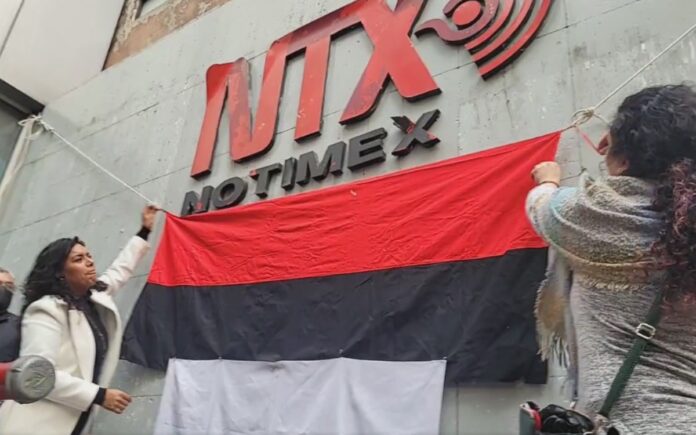 Los trabajadores de Notimex concluyeron este viernes 29 de diciembre la huelga que sostenían desde  el 21 de febrero de 2020. E