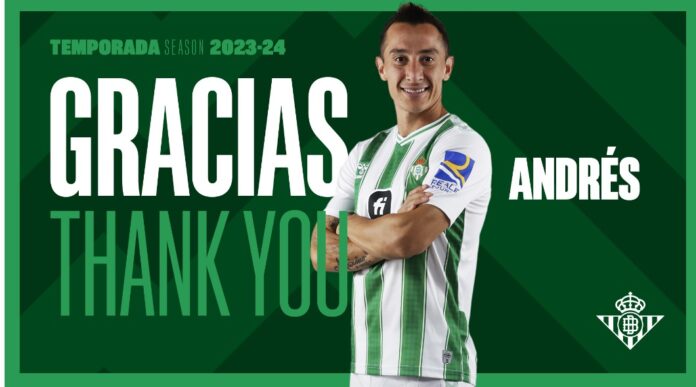 Andrés Guardado deja El Betis Balompié