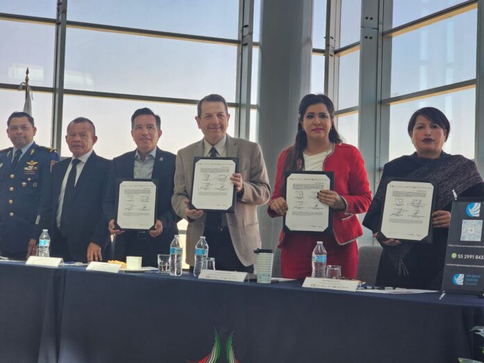 Firman Sedeco CDMX convenio con Hidalgo y EDOMEX para cluster aeroespacial