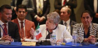 En una Reunión de Alto Nivel sobre Haití, celebrada en Kingston, Jamaica, la canciller Alicia Bárcena Ibarra explicó que la solución