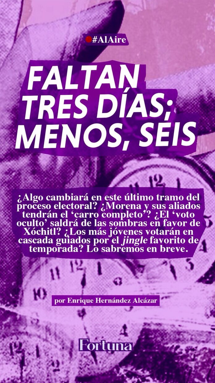 COLUMNA | Al aire: Faltan tres días. Menos, seis