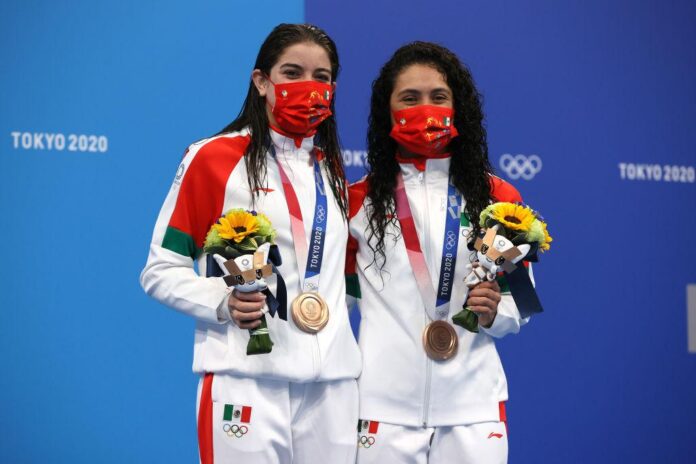 Las clavadistas Alejandra Orozco y Gaby Agúndez ganaron bronce en Tokio 2020.