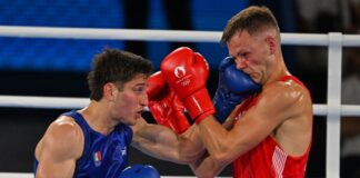 Marco Verde (azul) buscará el primer oro de México en París 2024. / Foto: COM