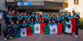 México inicia su participación en el Mundial de Flag Football. / Foto: @FMFAOFICIALMX