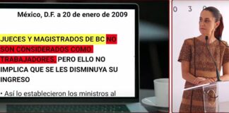 Jueces, ministros y magistrados en paro sin ser trabajadores del poder judicial y cobrando sueldo: Shienbaum