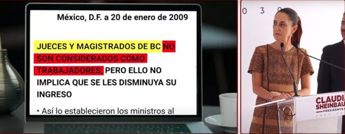 Jueces, ministros y magistrados en paro sin ser trabajadores del poder judicial y cobrando sueldo: Shienbaum