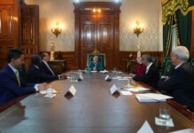 La presidenta Claudia Sheinbaum sostuvo una reunión este miércoles en Palacio Nacional con líderes de BlackRock y Global Infrastructure Partners