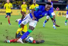 Vinícius Jr., el delantero brasileño Real Madrid, estará fuera de las canchas durante al menos un mes debido a una lesión