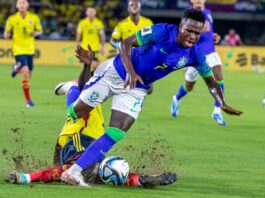 Vinícius Jr., el delantero brasileño Real Madrid, estará fuera de las canchas durante al menos un mes debido a una lesión