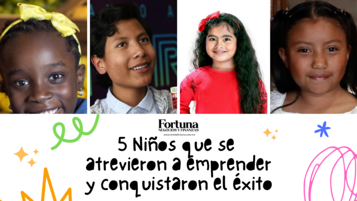 5 Niños que se atrevieron a emprender y conquistaron el éxito