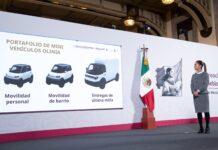 presento esta mañana el plan y los avances para el lanzamiento del proyecto Olinia, la primera armadora de vehículos eléctricos en México.