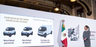 presento esta mañana el plan y los avances para el lanzamiento del proyecto Olinia, la primera armadora de vehículos eléctricos en México.