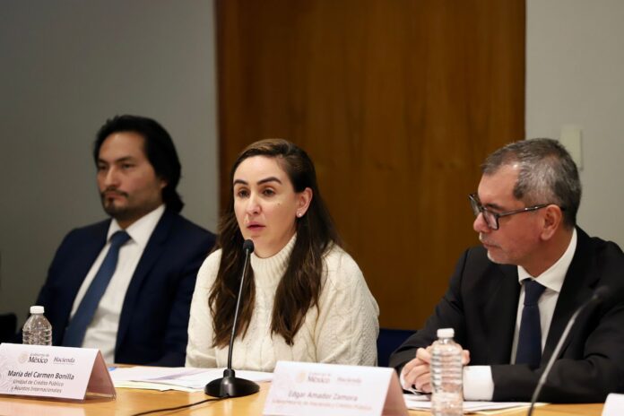 María del Carmen Bonilla, titular de la Unidad de Crédito Público y Asuntos Internacionales, que el Fondo de Estabilización de los Ingresos Tributarios acumula un saldo de al menos 100,000 millones de pesos.