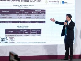 el titular del SAT señaló que la recaudación acumulada de enero a la fecha refleja una tendencia positiva, con ingresos similares a los registrados